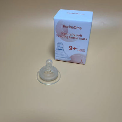 RocinaOme   Feeding bottle teats,Silicone Nipple, Natural Feel,1+ Months