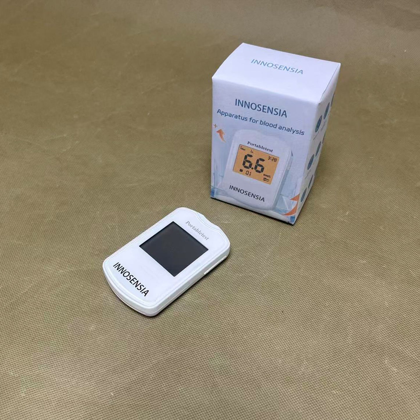 INNOSENSIA   Apparatus for blood analysis ,Blood Sugar Test , No Coding, Large Display