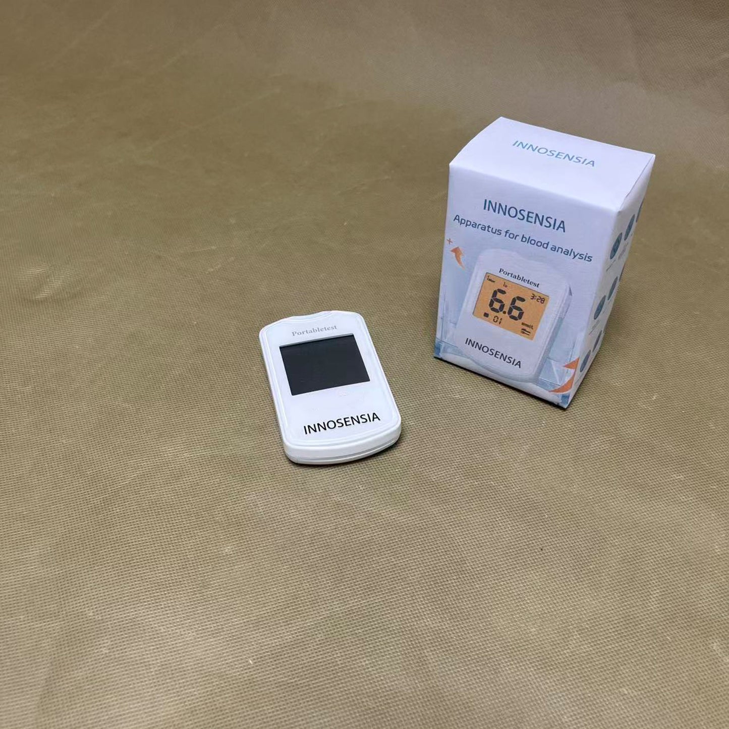 INNOSENSIA   Apparatus for blood analysis ,Blood Sugar Test , No Coding, Large Display