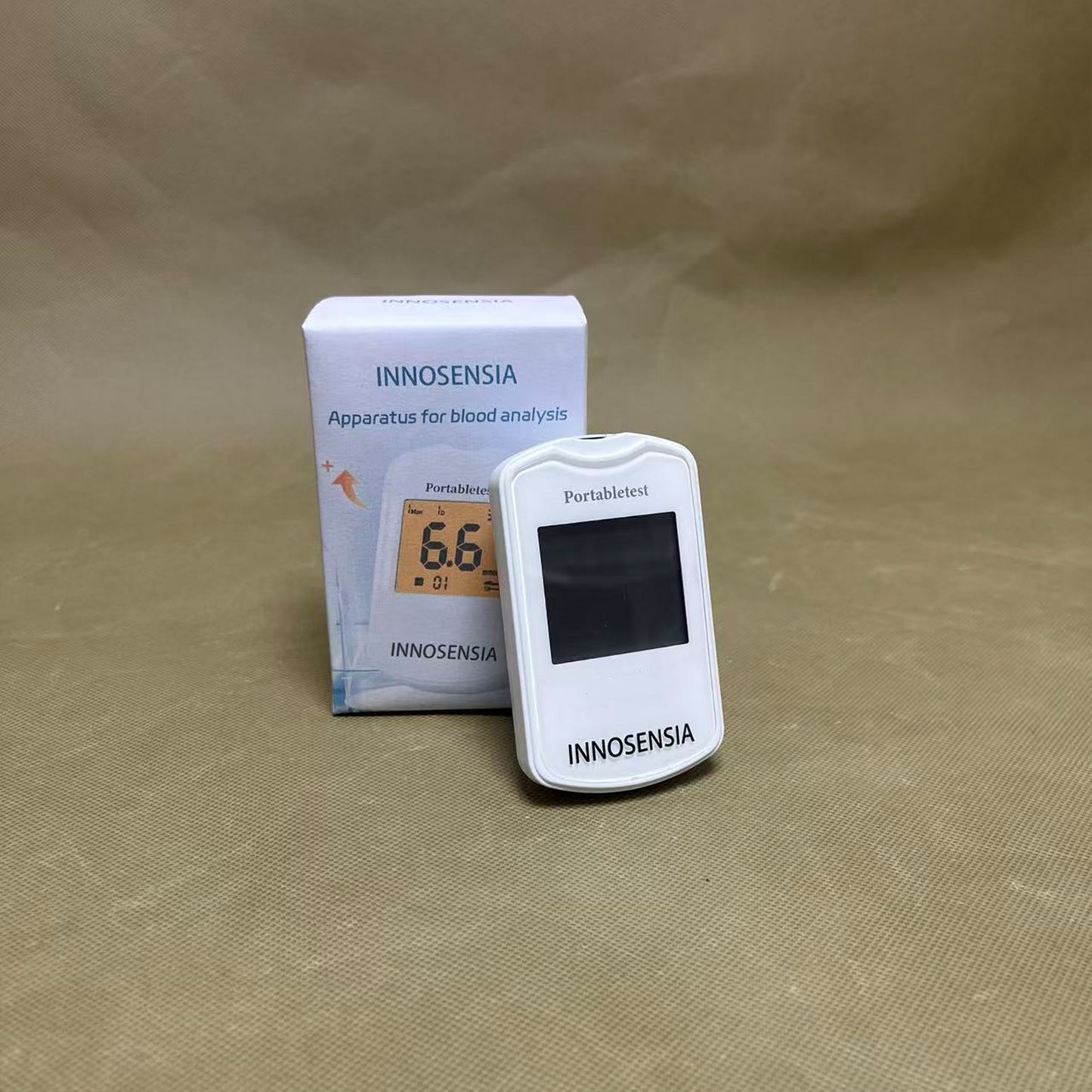 INNOSENSIA   Apparatus for blood analysis ,Blood Sugar Test , No Coding, Large Display