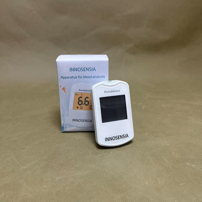 INNOSENSIA   Apparatus for blood analysis ,Blood Sugar Test , No Coding, Large Display