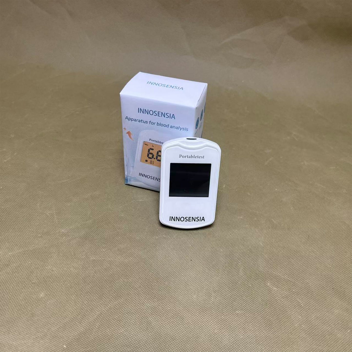 INNOSENSIA   Apparatus for blood analysis ,Blood Sugar Test , No Coding, Large Display