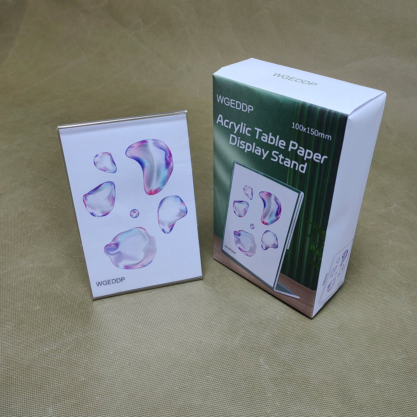 WGEDDP  Display stands,Clear Plastic L Shape Table Paper Display Stand, Suit for Displaying Posters, Picture, Flyers, Menu