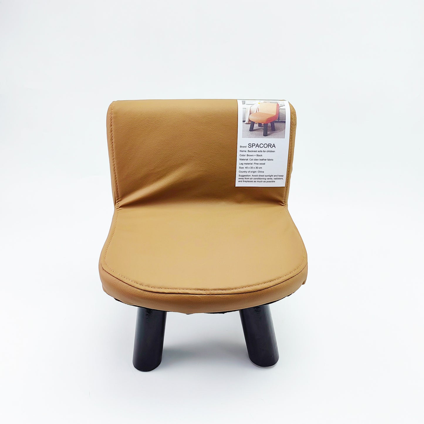 SPACORA  Furniture for children, Leather Pouffe Footstool,Durable and Sturdy Small Chair,for Home Classroom Kindergarten