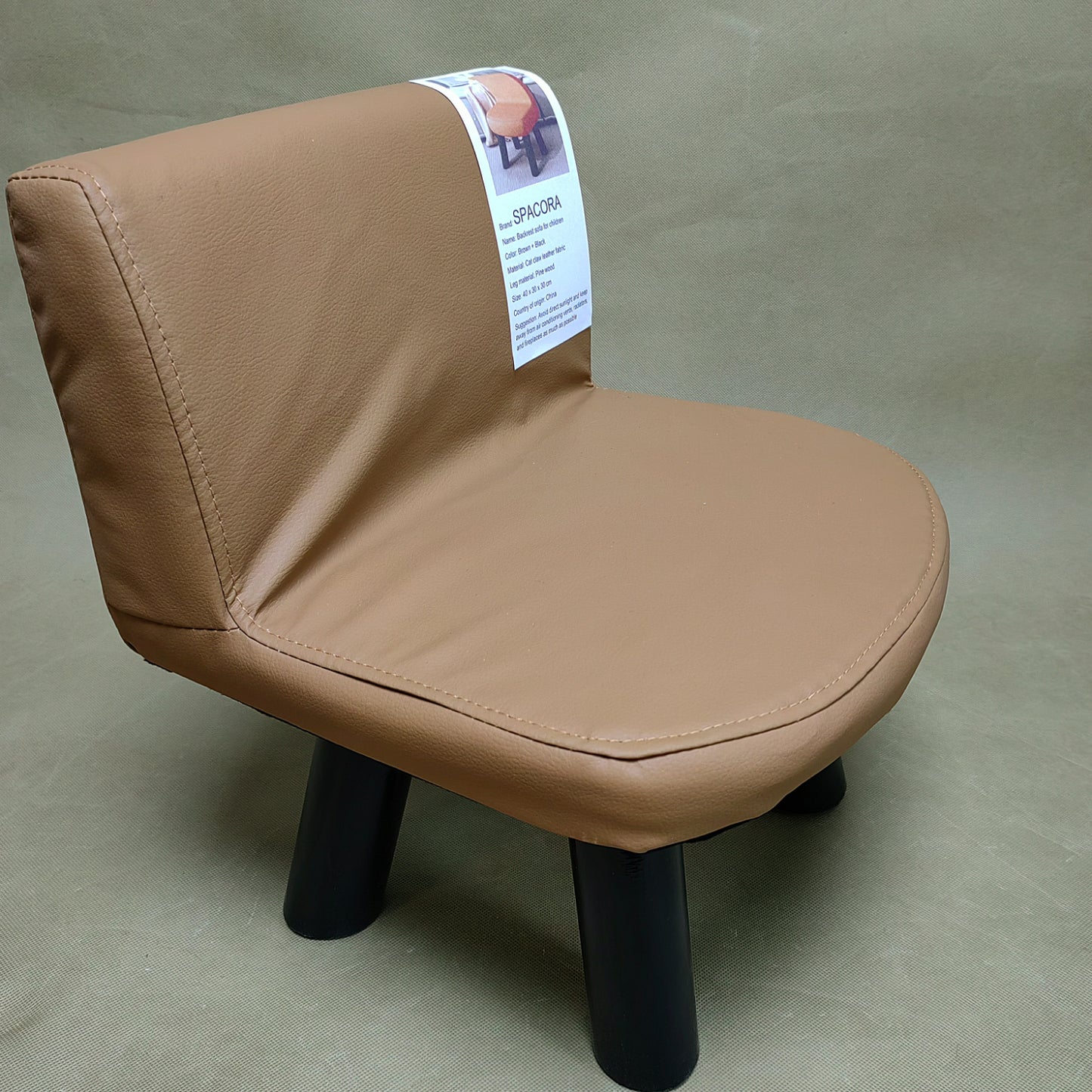 SPACORA  Furniture for children, Leather Pouffe Footstool,Durable and Sturdy Small Chair,for Home Classroom Kindergarten