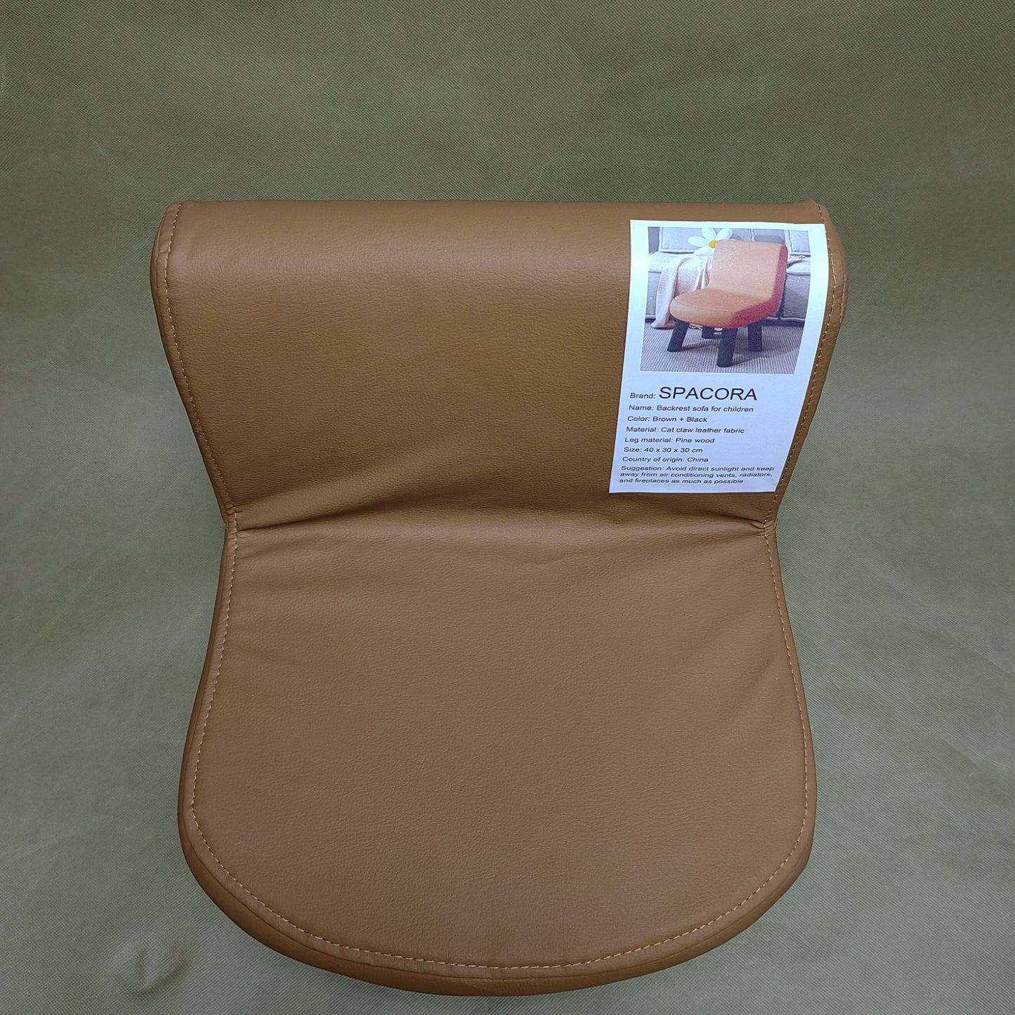 SPACORA  Furniture for children, Leather Pouffe Footstool,Durable and Sturdy Small Chair,for Home Classroom Kindergarten
