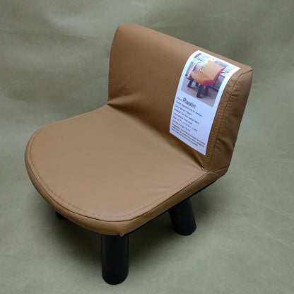 Raalin Children's furniture, Leather Pouffe Footstool, Small Ottoman Under Desk for Vanity,Living Room