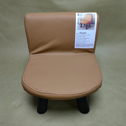Raalin Children's furniture, Leather Pouffe Footstool, Small Ottoman Under Desk for Vanity,Living Room