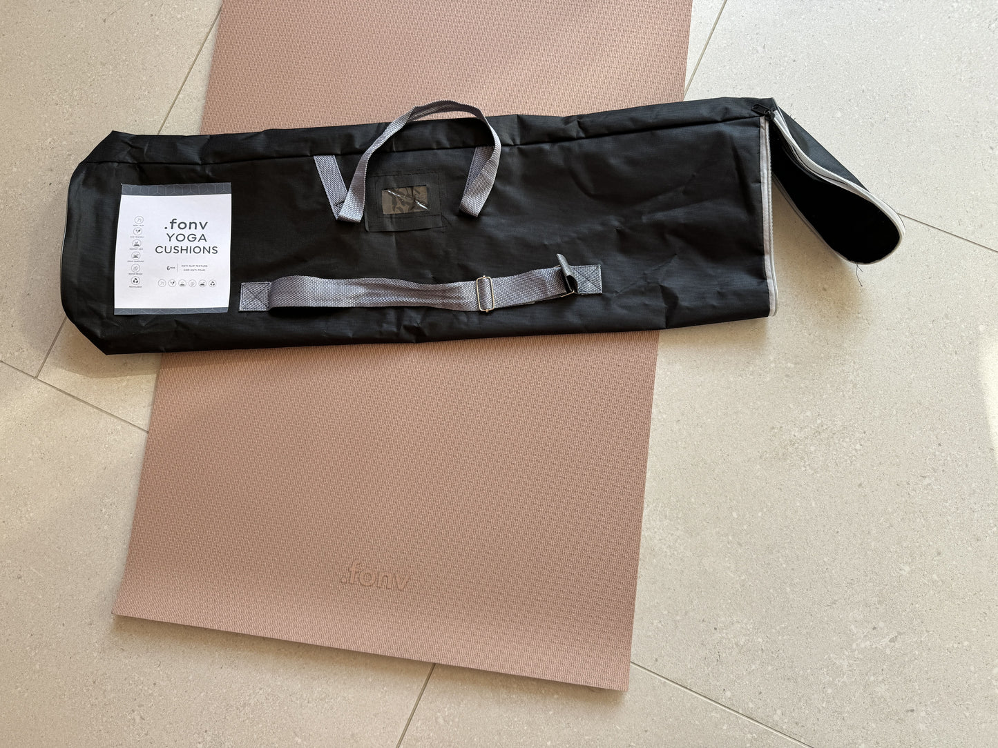 . fonv  Yoga cushions ,Non Slip Exercise Mat For Home Yoga, Pilates, Stretching, Floor & Fitness Workouts