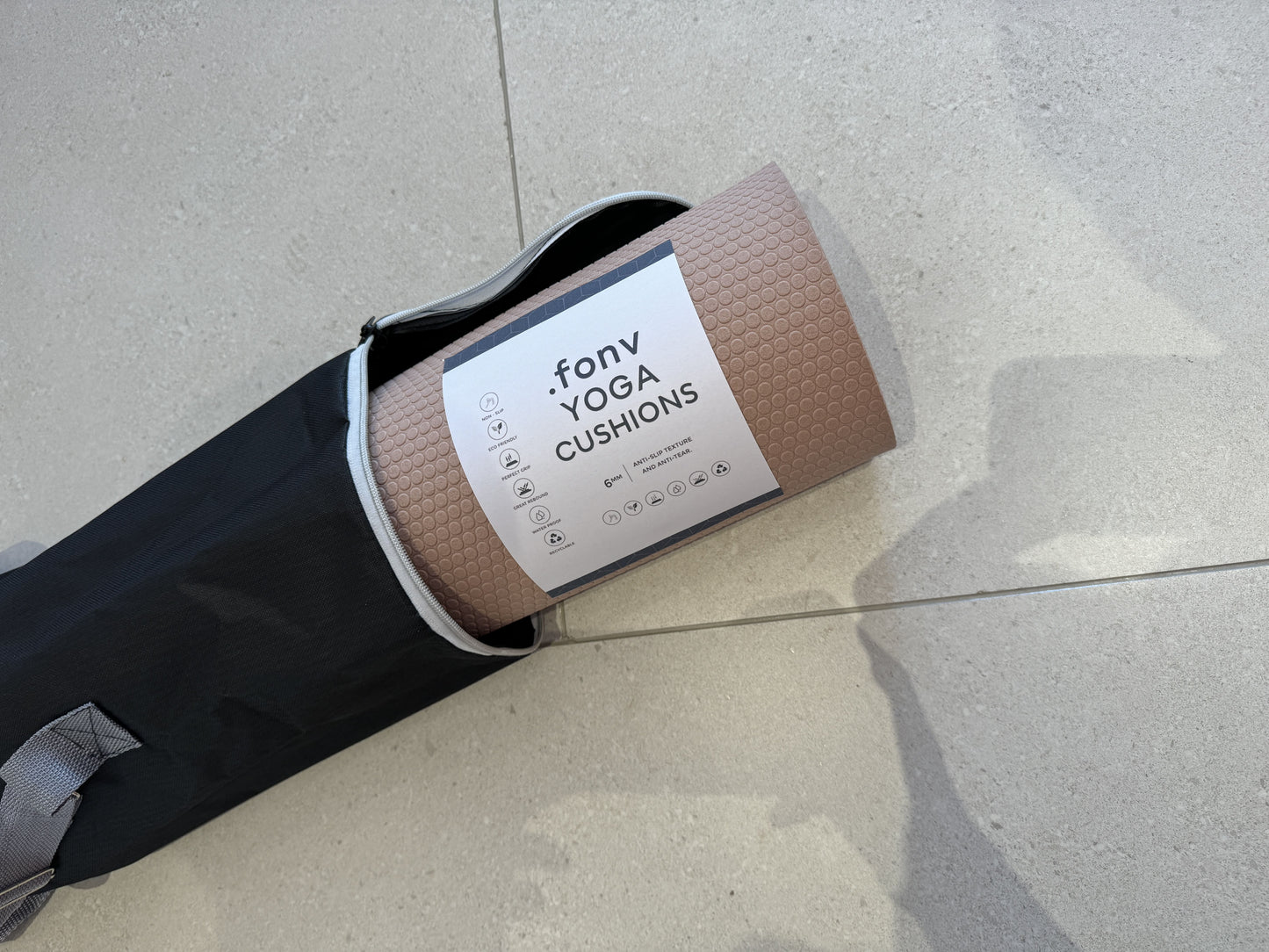 . fonv  Yoga cushions ,Non Slip Exercise Mat For Home Yoga, Pilates, Stretching, Floor & Fitness Workouts