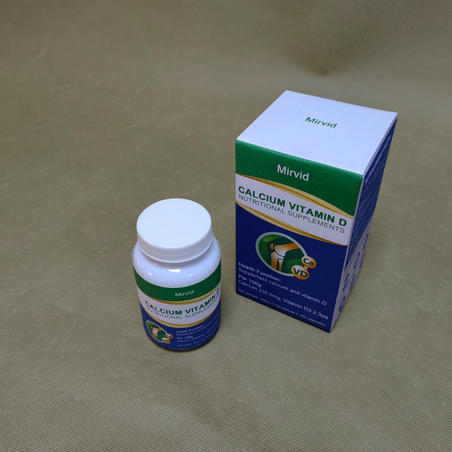 Mirvid Dietary and nutritional supplements,Bone Health Support Supplement, Calcium Supplements ,Bone Strength, Teeth