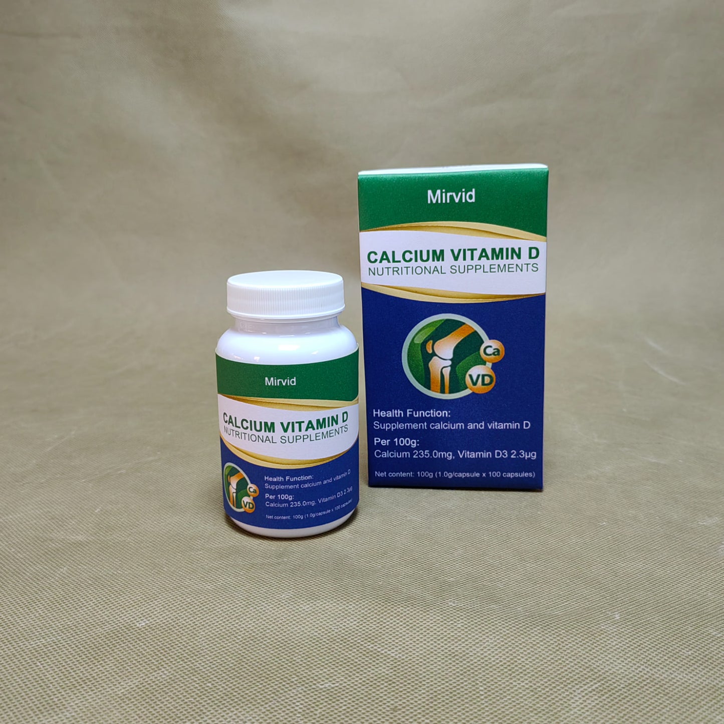 Mirvid Dietary and nutritional supplements,Bone Health Support Supplement, Calcium Supplements ,Bone Strength, Teeth