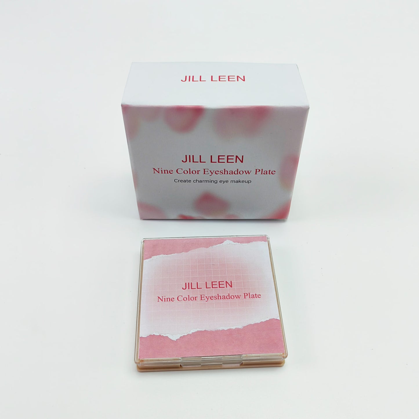 JILL LEEN Cosmetics, 9 Colors light Pink Eye Shadow Eyeshadow Palette, High Pigmented,for Travel Gift Kit
