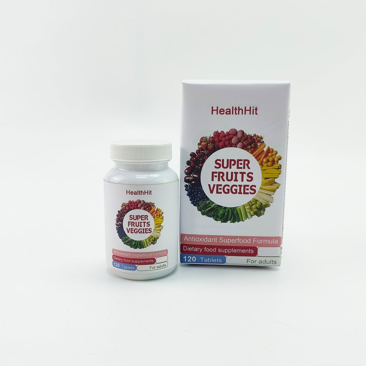 HealthHit   Dietary food supplements ,Daily Superfood Capsules for Adults - Fruit & Vegetable Supplements to Boost Immunity & Energy