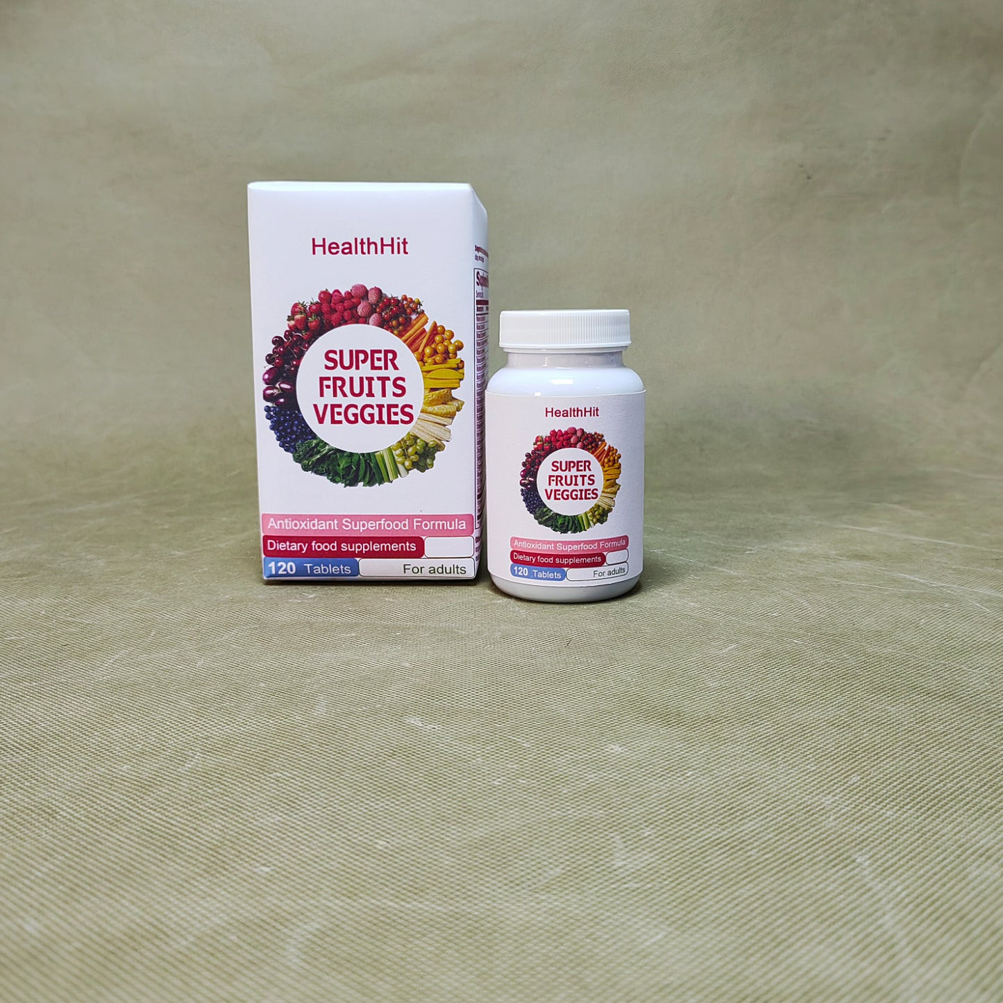 HealthHit   Dietary food supplements ,Daily Superfood Capsules for Adults - Fruit & Vegetable Supplements to Boost Immunity & Energy