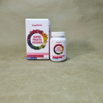 HealthHit   Dietary food supplements ,Daily Superfood Capsules for Adults - Fruit & Vegetable Supplements to Boost Immunity & Energy