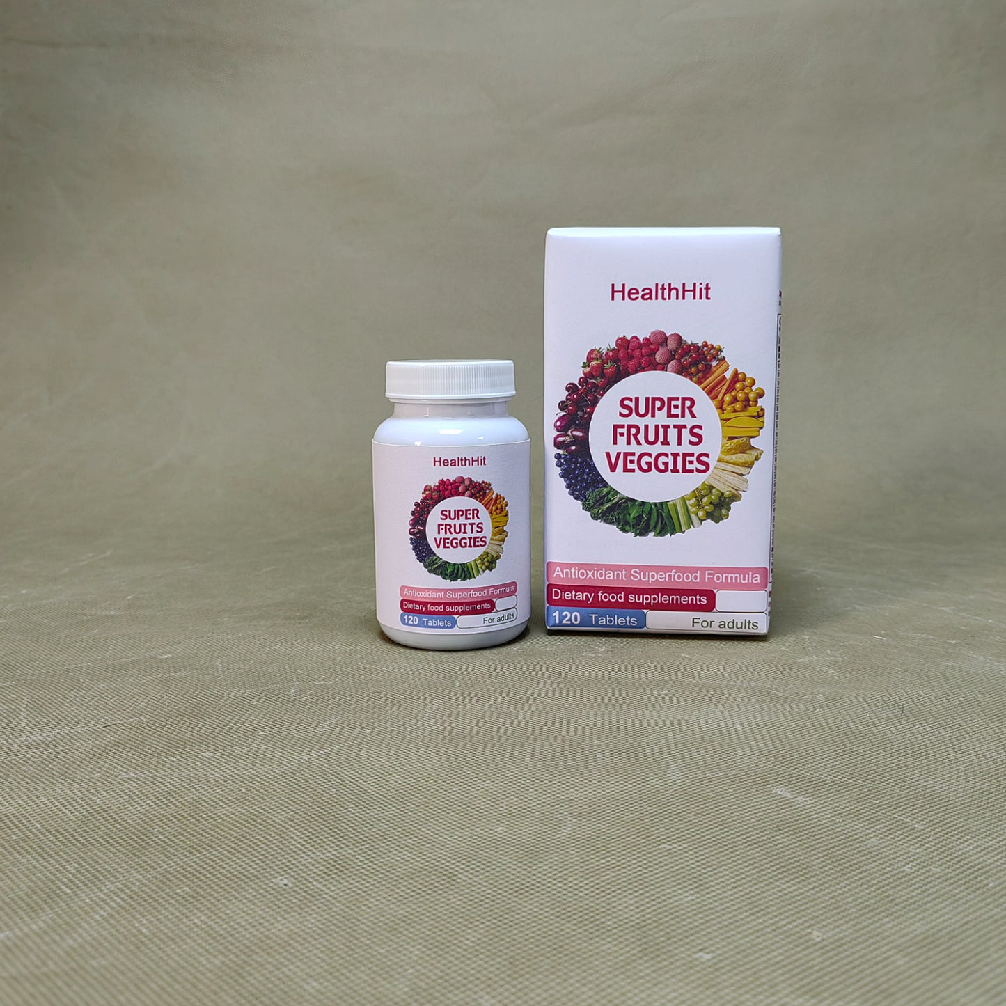 HealthHit   Dietary food supplements ,Daily Superfood Capsules for Adults - Fruit & Vegetable Supplements to Boost Immunity & Energy
