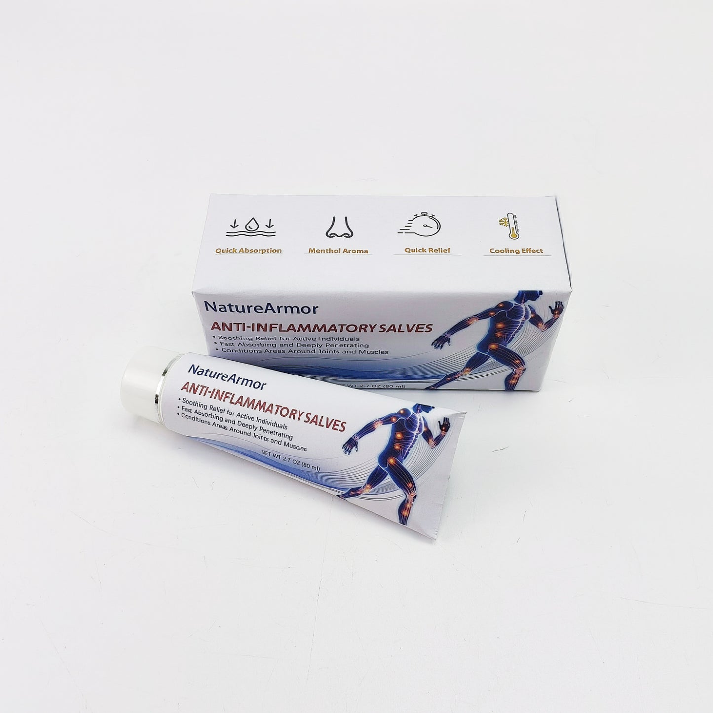 NatureArmor  Anti-inflammatory salves,Extra Strength Formulation for Bruising, Swelling, Joint Pain, All-Natural, Plant-Based Pain Relief