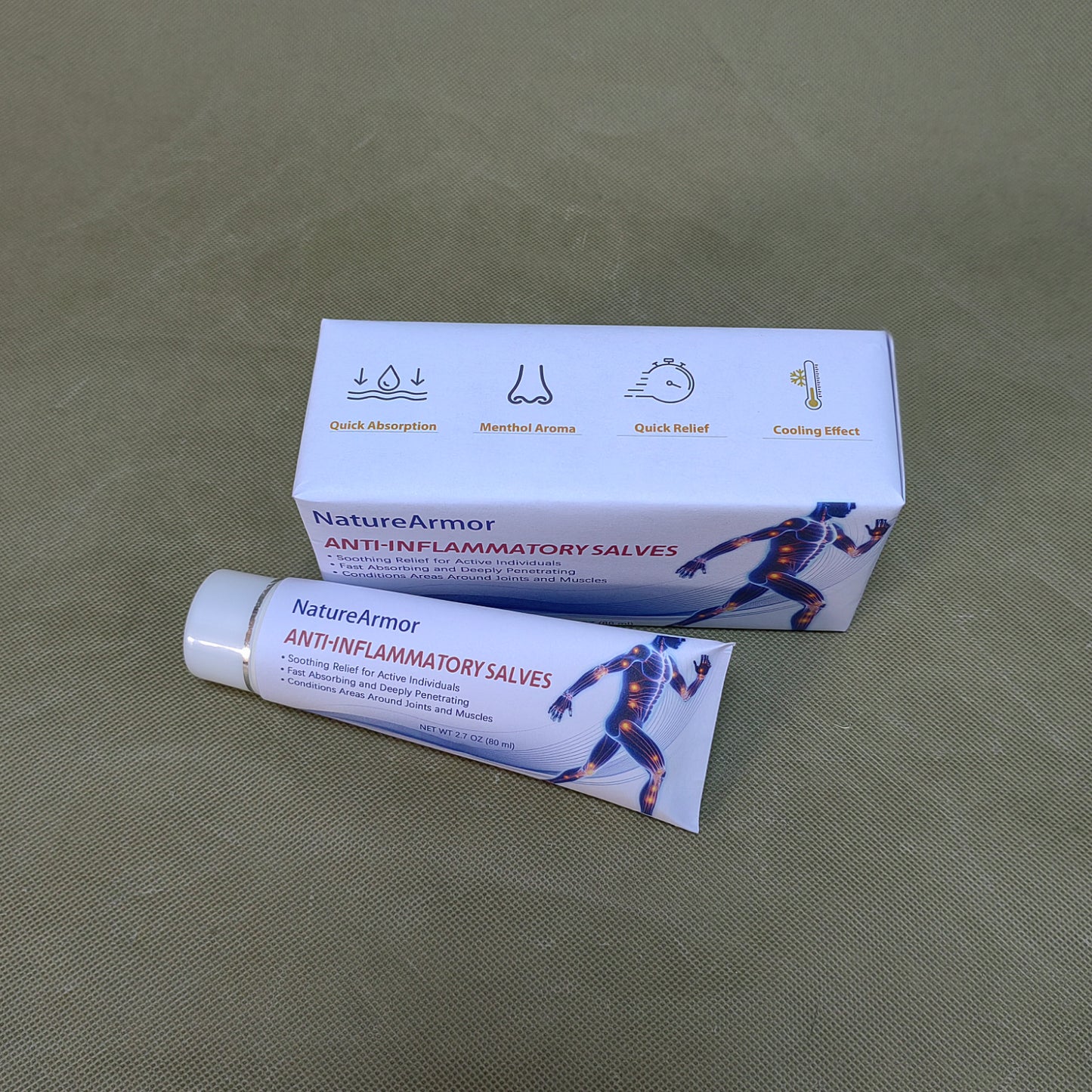 NatureArmor  Anti-inflammatory salves,Extra Strength Formulation for Bruising, Swelling, Joint Pain, All-Natural, Plant-Based Pain Relief