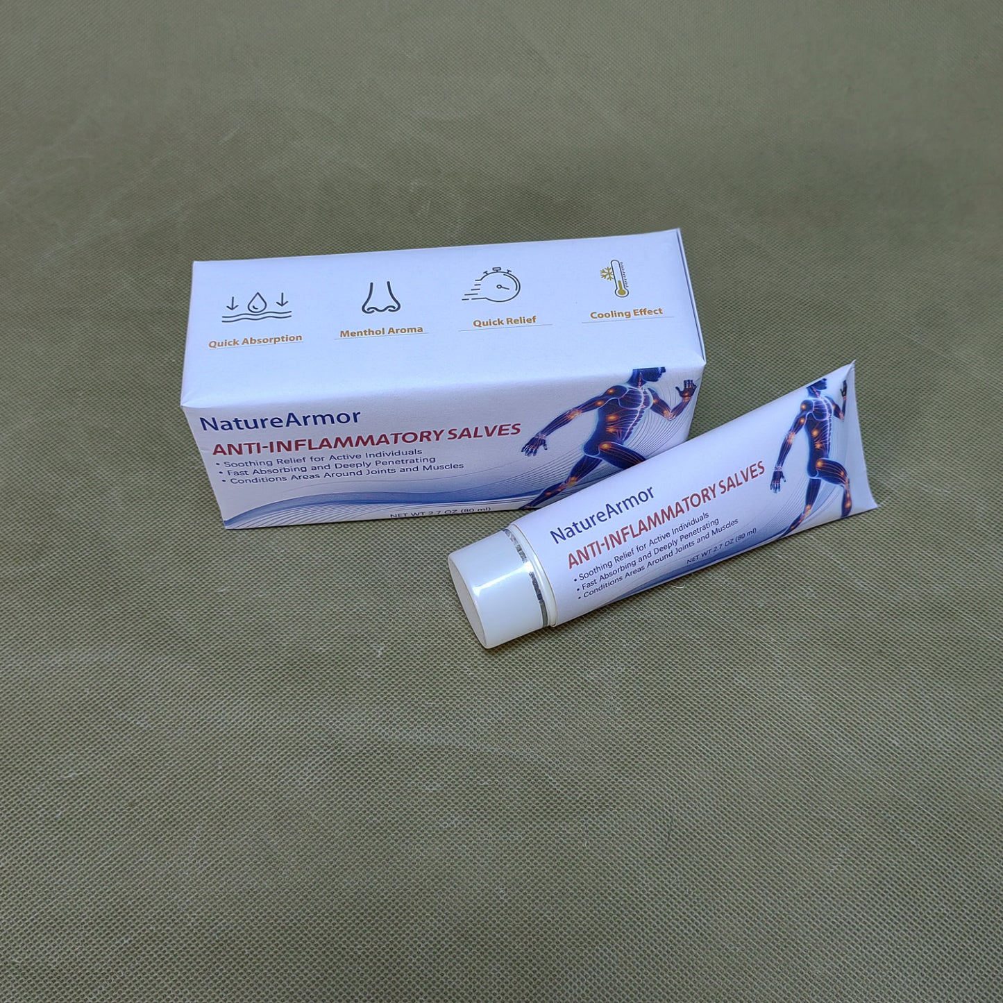 NatureArmor  Anti-inflammatory salves,Extra Strength Formulation for Bruising, Swelling, Joint Pain, All-Natural, Plant-Based Pain Relief