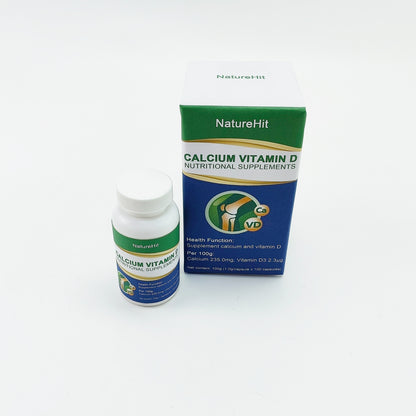 NatureHit   Nutritional supplements,Calcium Supplement, with Iron, Zinc, Copper, Vitamin D, C, K2 & More,100 Capsules