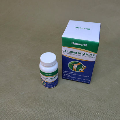 NatureHit   Nutritional supplements,Calcium Supplement, with Iron, Zinc, Copper, Vitamin D, C, K2 & More,100 Capsules