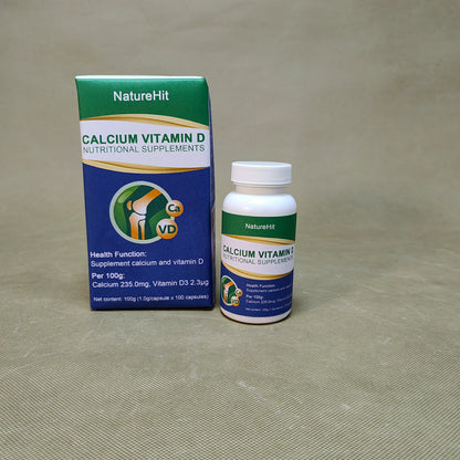 NatureHit   Nutritional supplements,Calcium Supplement, with Iron, Zinc, Copper, Vitamin D, C, K2 & More,100 Capsules