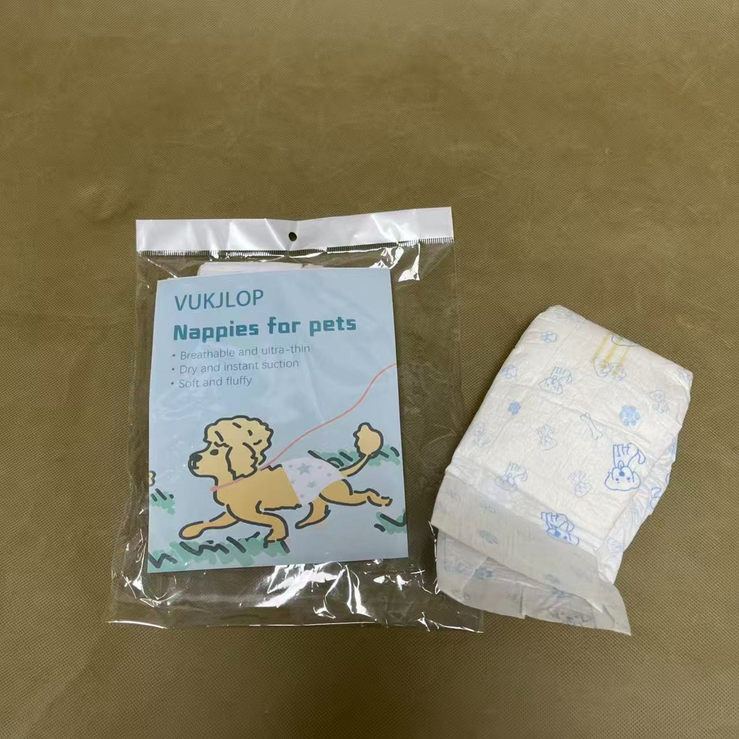 VUKJLOP  Nappies for pets,Ultra Absorbent Disposable Wrap with Secure Fit, Leakproof and Comfortable
