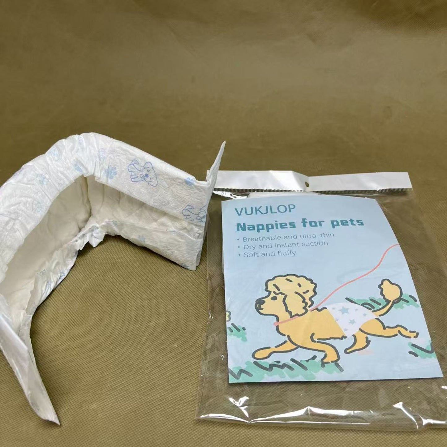 VUKJLOP  Nappies for pets,Ultra Absorbent Disposable Wrap with Secure Fit, Leakproof and Comfortable