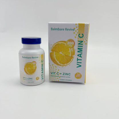 Balmbare Revive   Gummy vitamins, orange flavored gummy vitamins,Tropical Citrus Flavored Immune Support Vitamins