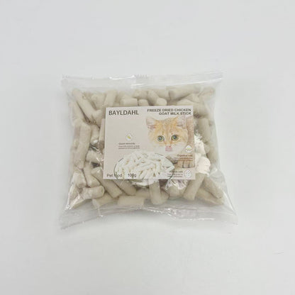 BAYLDAHL  Pet food,Freeze Dried Chicken & Goat Milk Dental Treats, High-Protein Chews for Kittens and Cats