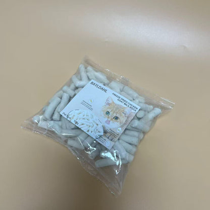 BAYLDAHL  Pet food,Freeze Dried Chicken & Goat Milk Dental Treats, High-Protein Chews for Kittens and Cats