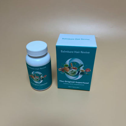 Balmbare Hair Revive   Dietary food supplements, Veggies Supplements ,Vegetarian, Non-GMO and Gluten Free Supplement
