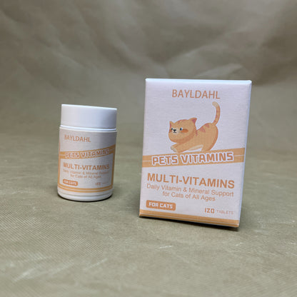 BAYLDAHL  Vitamins for pets, Cat Multivitamin,Cat Treats for Health,Immune, Joint Support