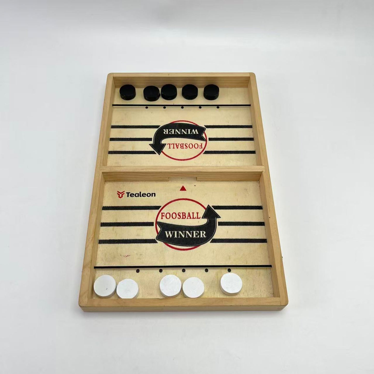 Tealeon  Table-top games,Wooden Family Indoor Two Player, Top Hockey for Adults & Kids