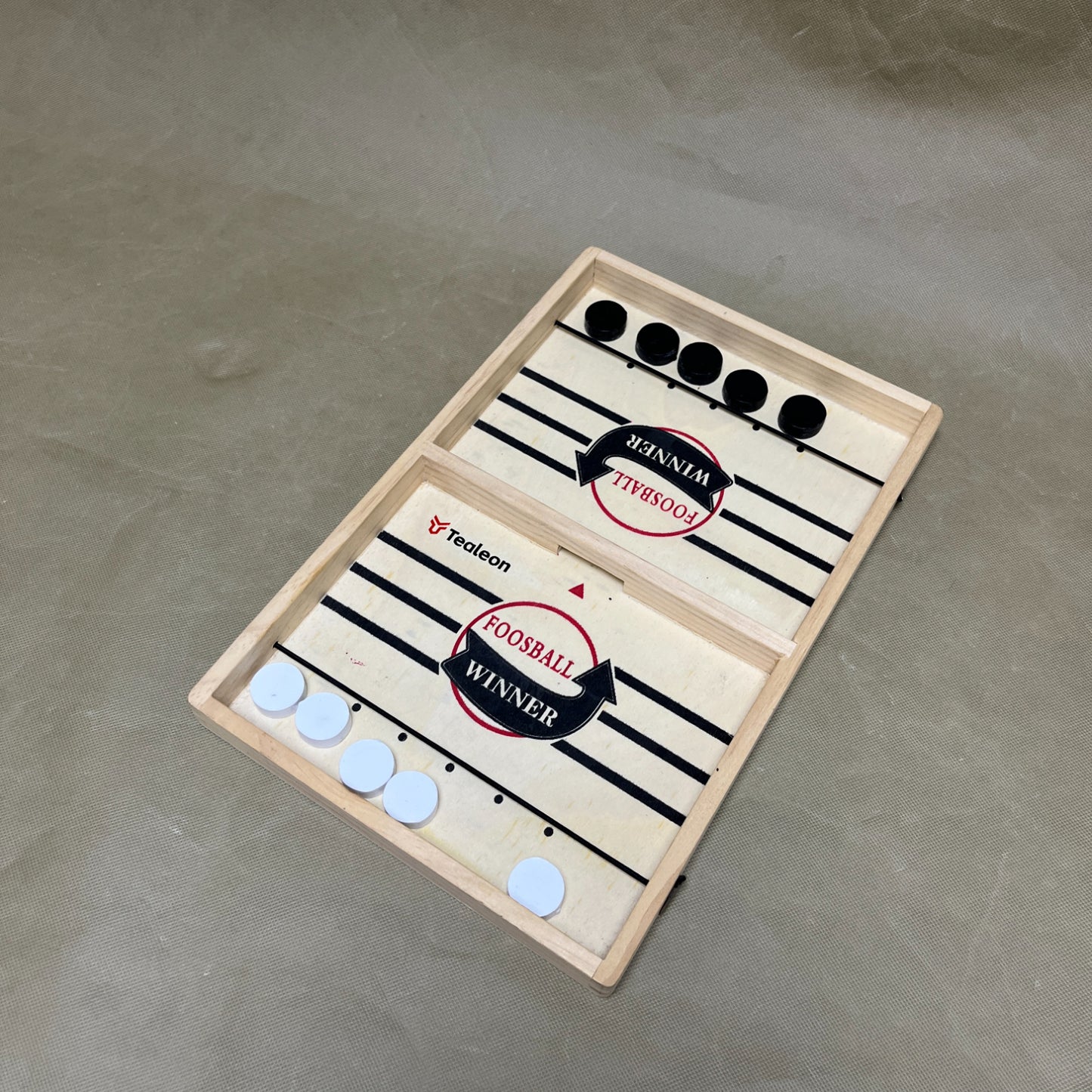 Tealeon  Table-top games,Wooden Family Indoor Two Player, Top Hockey for Adults & Kids