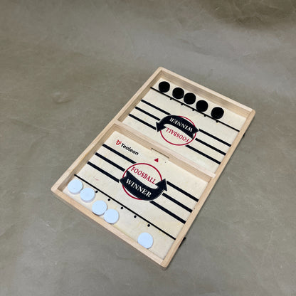 Tealeon  Table-top games,Wooden Family Indoor Two Player, Top Hockey for Adults & Kids