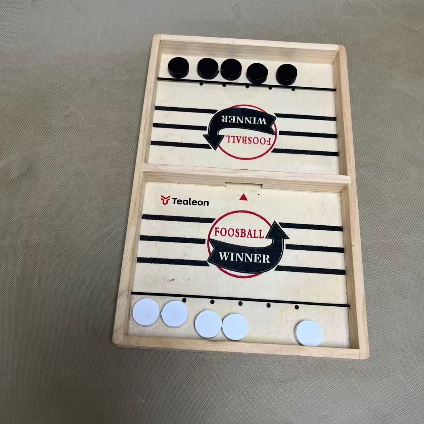 Tealeon  Table-top games,Wooden Family Indoor Two Player, Top Hockey for Adults & Kids