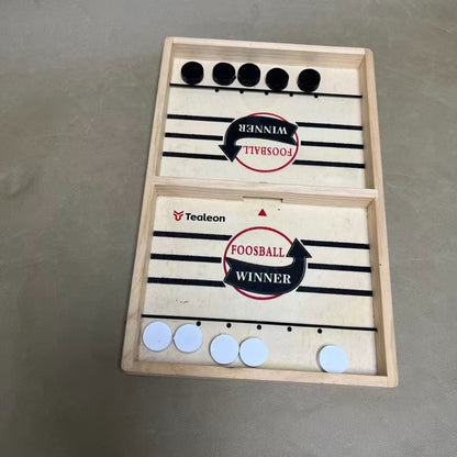 Tealeon  Table-top games,Wooden Family Indoor Two Player, Top Hockey for Adults & Kids