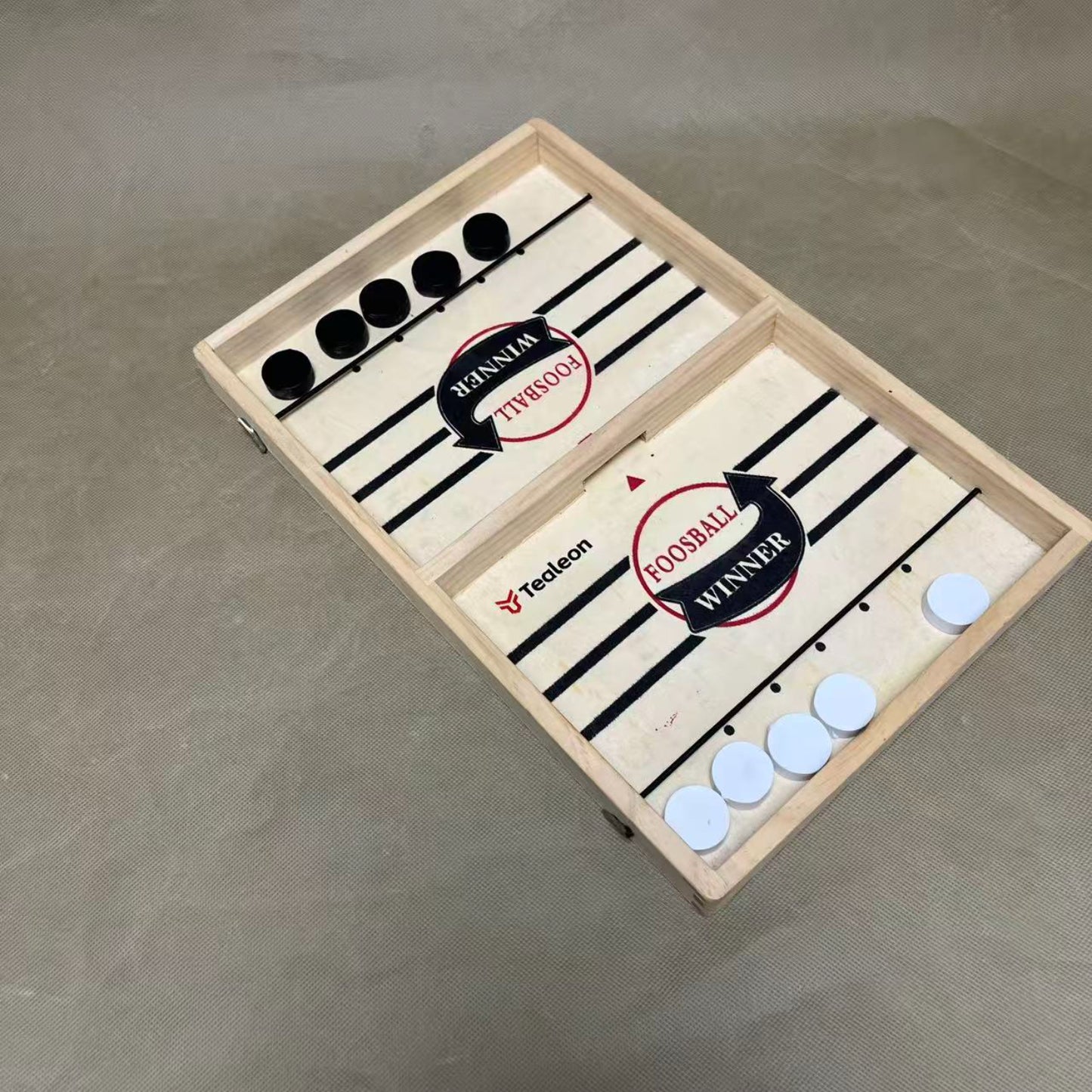 Tealeon  Table-top games,Wooden Family Indoor Two Player, Top Hockey for Adults & Kids