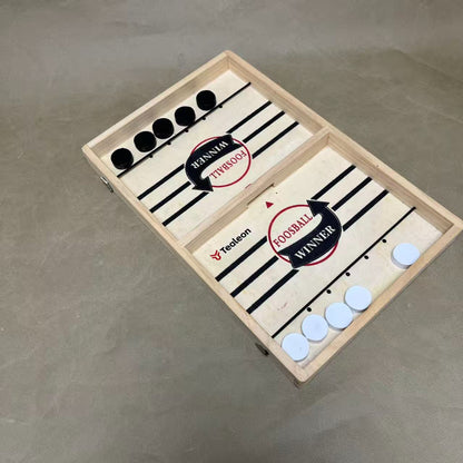 Tealeon  Table-top games,Wooden Family Indoor Two Player, Top Hockey for Adults & Kids