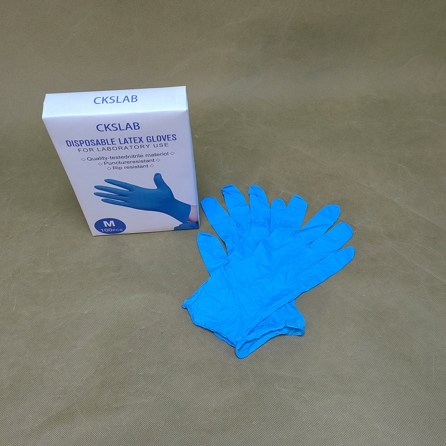 CKSLAB Disposable latex gloves for laboratory use,Medical Blue Nitrile Disposable Exam Gloves,for Lab Cooking Cleaning