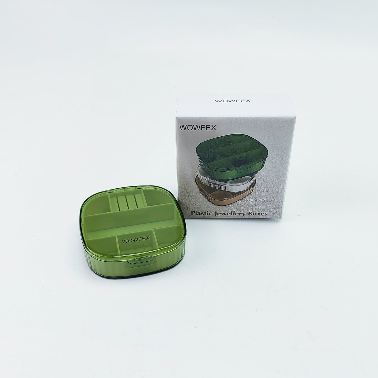 WOWFEX    Jewellery boxes,Mini Jewelry Travel Case,Traveling Jewelry Organizer, for Collecting Small Items, Beads, Jewelry,Earrings, Necklaces