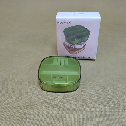 WOWFEX    Jewellery boxes,Mini Jewelry Travel Case,Traveling Jewelry Organizer, for Collecting Small Items, Beads, Jewelry,Earrings, Necklaces