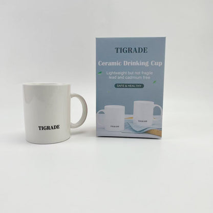 TIGRADE   Cups and mugs ,White Coffee Mugs,  Ceramic Coffee Cups, for Mugs for Coffee, Tea, Hot Cocoa, Milk