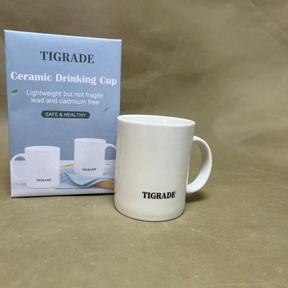 TIGRADE   Cups and mugs ,White Coffee Mugs,  Ceramic Coffee Cups, for Mugs for Coffee, Tea, Hot Cocoa, Milk