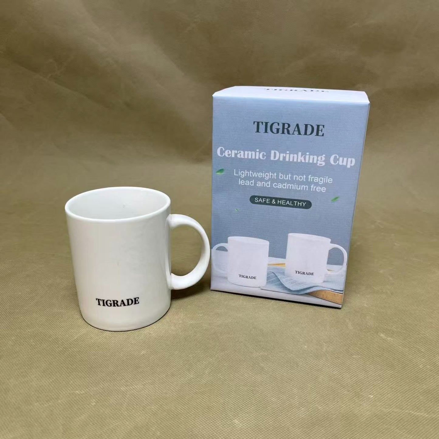 TIGRADE   Cups and mugs ,White Coffee Mugs,  Ceramic Coffee Cups, for Mugs for Coffee, Tea, Hot Cocoa, Milk