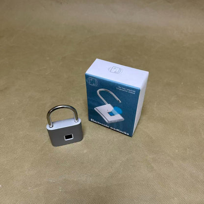 Electronic padlocks ，Fingerprint Smart Padlock Lock, Biometric Metal Keyless Thumbprint Lock, Waterproof, USB Rechargeable