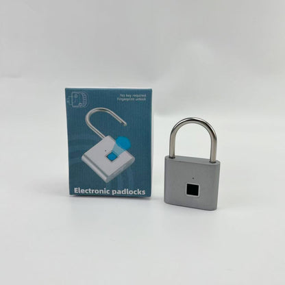 Electronic padlocks ，Fingerprint Smart Padlock Lock, Biometric Metal Keyless Thumbprint Lock, Waterproof, USB Rechargeable