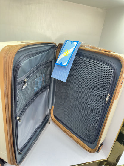 suitcase, Hardside Suitcase with Spinner Wheels, Lightweight ABS Hard Shell Checked Luggage